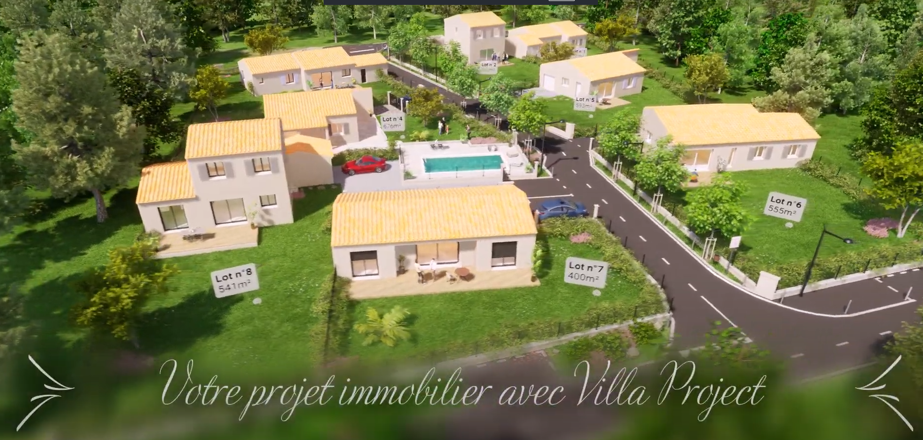 Lotissement fait par Villa Project sur la commune Mornas